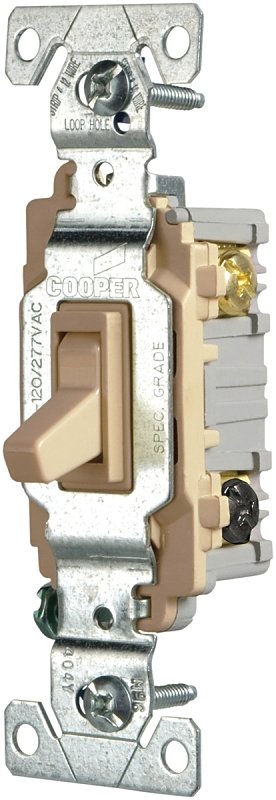 SWITCH TOGGLE QUIET 3WY 15A IV