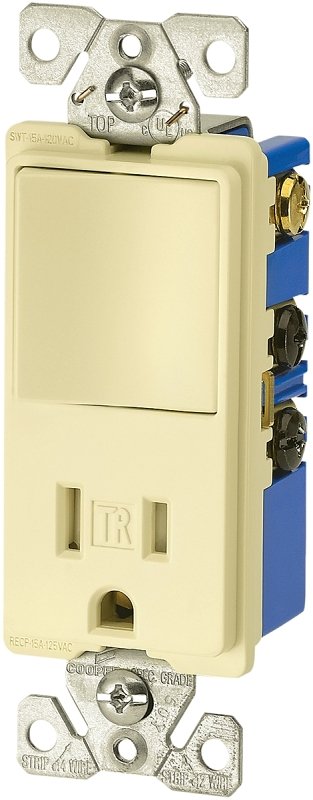 SWITCH/RECPT DECR TR 15A IVORY