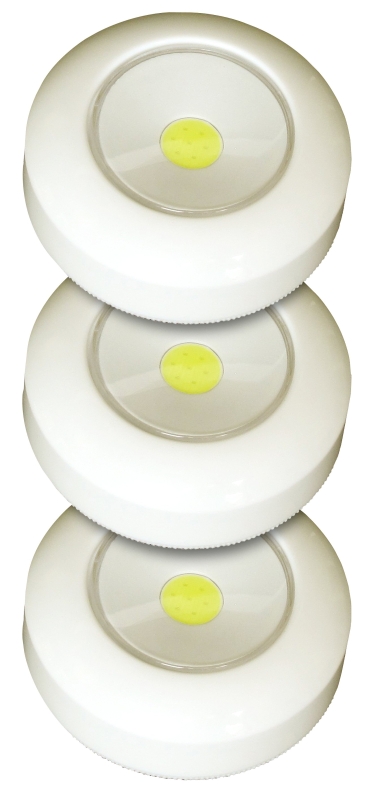 TAP LIGHT STICK-ON WHITE 3PACK