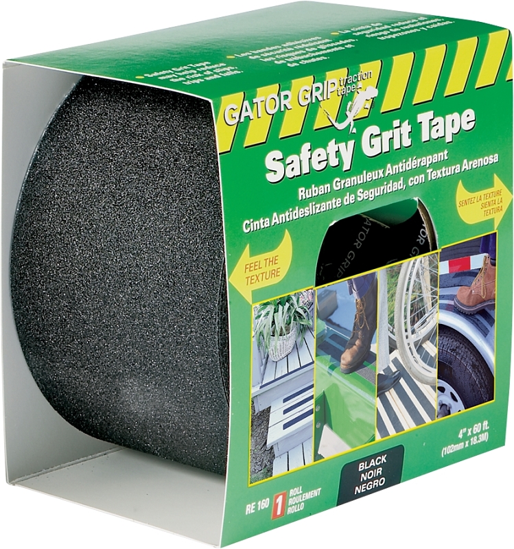 TAPE ANTISLIP BLACK 4INX60FT  