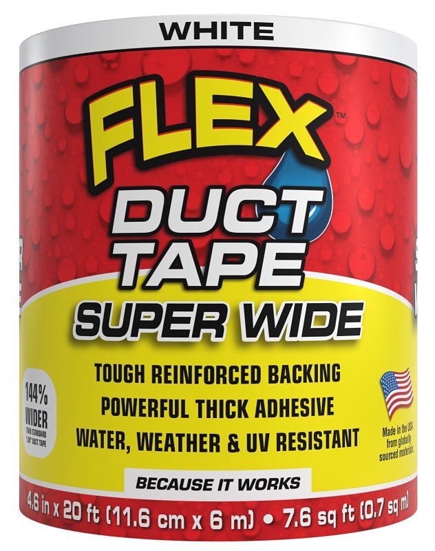 [2204394] TAPE DUCT FLEX WHT 4.6INX20FT 