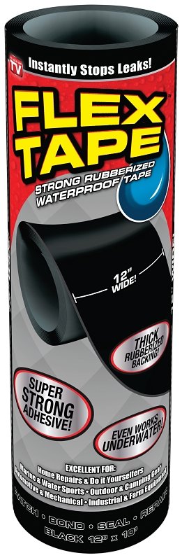 [3476231] TAPE FLEX BLACK 12IN X 10FT   