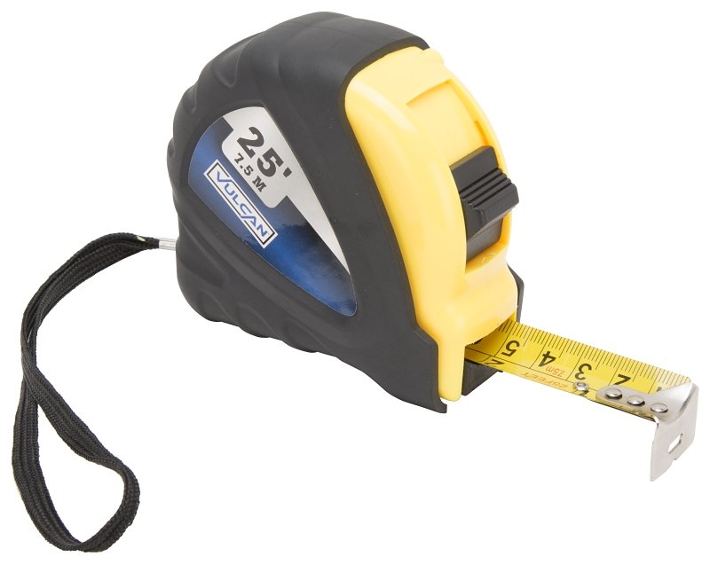 TAPE MEASURE RBBR SHL 1INX25FT