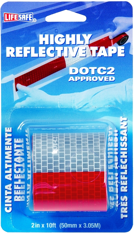 TAPE REFLECT DOT2 ROLL 2X10FT 