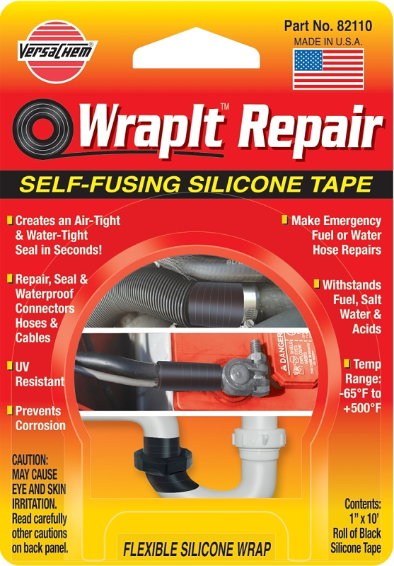 TAPE SILICONE BLACK 1INX10FT  