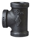 TEE BLK MALLEABLE PIPE 1-1/2  