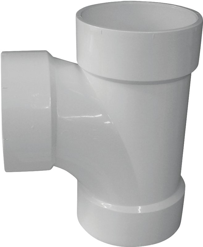 TEE DWV SANITARY HUB 6 IN     