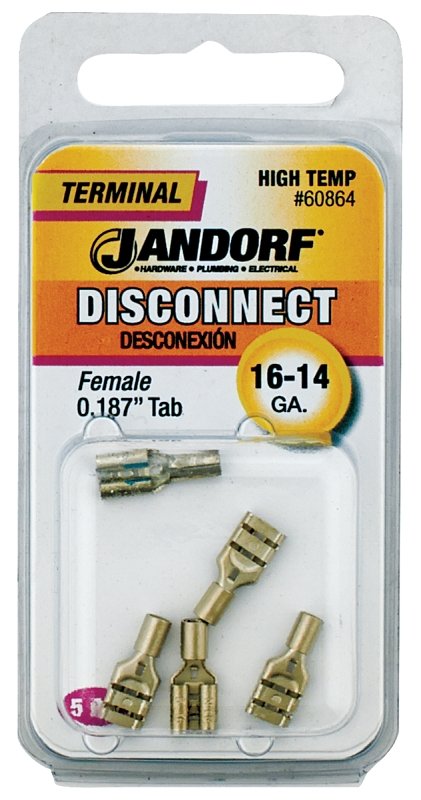 TERM DISC F HIGH TEMP .187 TAB