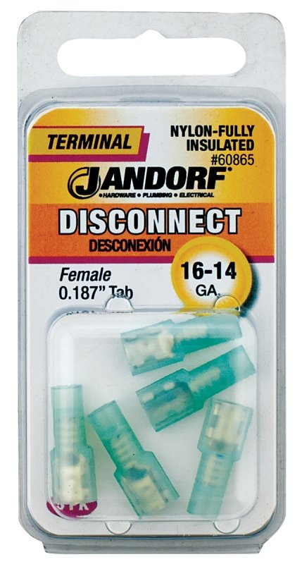 TERM DISC F NYL INSUL .187 TAB