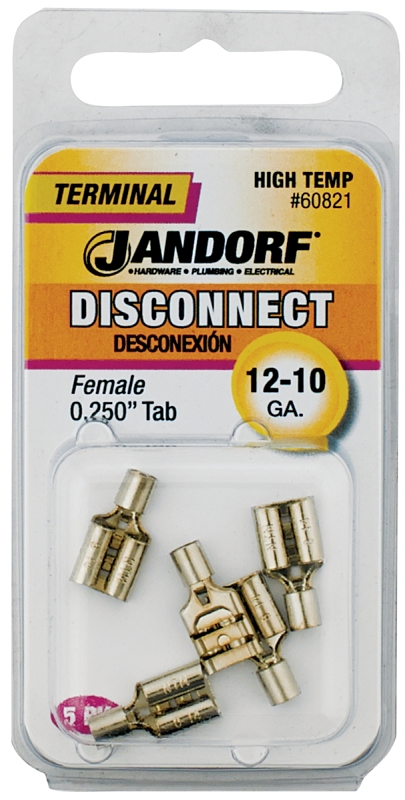 TERM DISC FEM HIGH TEMP .25TAB