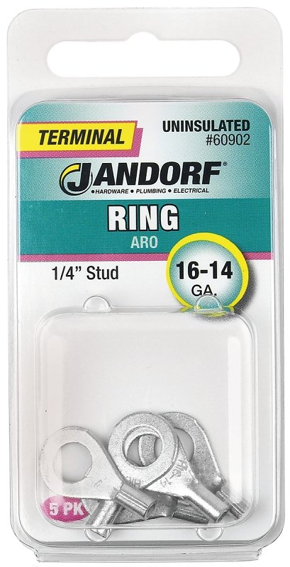 TERM RING 16-14 UNINS 1/4     