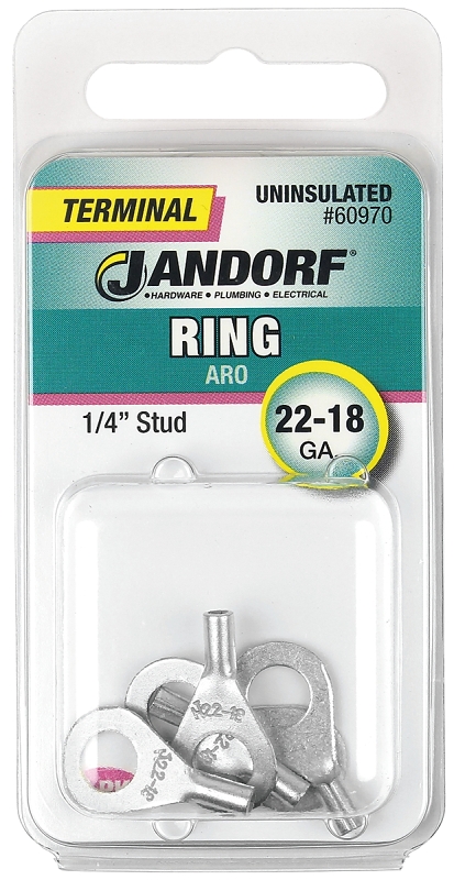 TERM RING 22-18 UNINS 1/4     