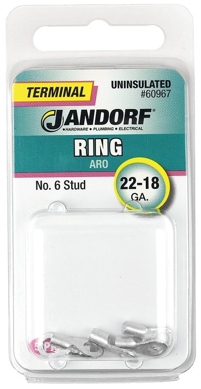 TERM RING 22-18 UNINS N6      