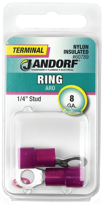 TERM RING 8ST NYL INS 1/4     