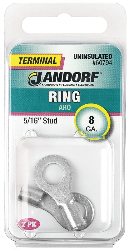 TERM RING 8ST UNINS 5/16 2PK  
