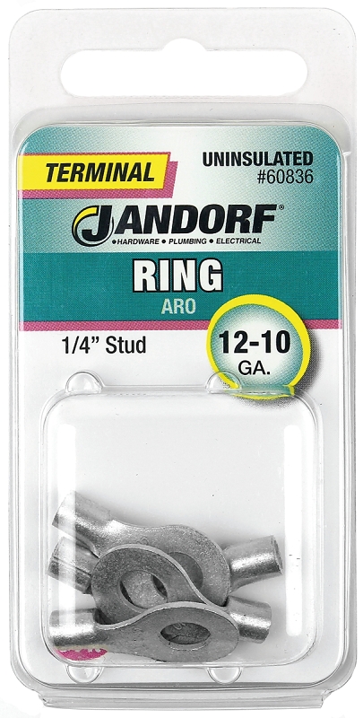 TERM RING UNINSUL.25STUD 12-10