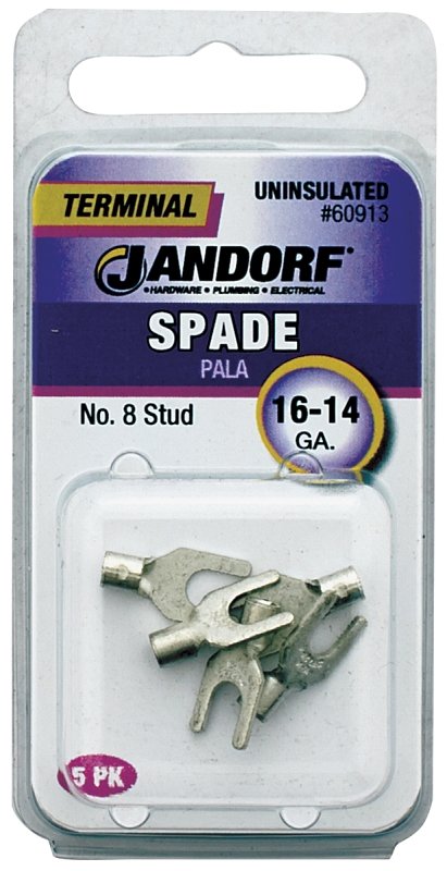 TERM SPADE 16-14 UNINS N8     