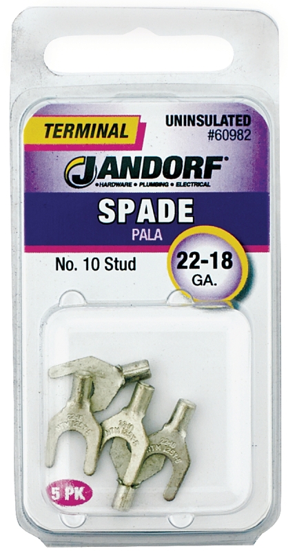 TERM SPADE 22-18 UNINS N10    
