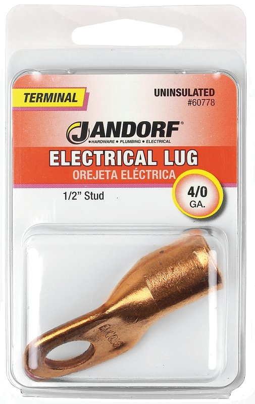 TERMINAL ELEC LUG 4/0 UN 1/2IN
