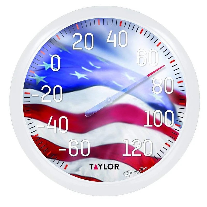 THERMOMETER OUTDOOR 13.5" FLAG