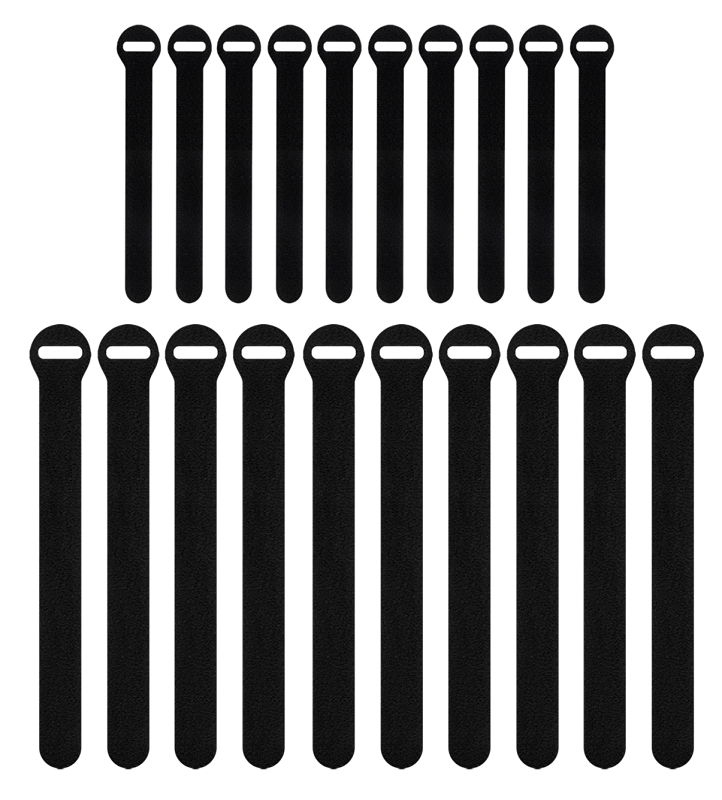 TIE CABLE ASRTD BLK 5IN & 8IN 