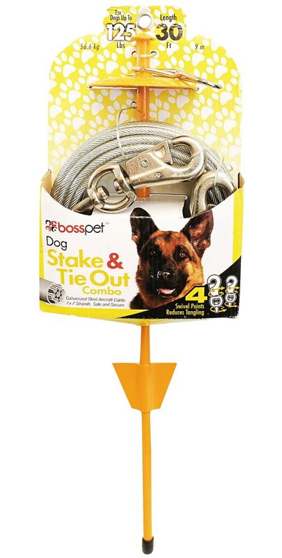 TIE OUT DOG XLARGE 30FT PDQ   