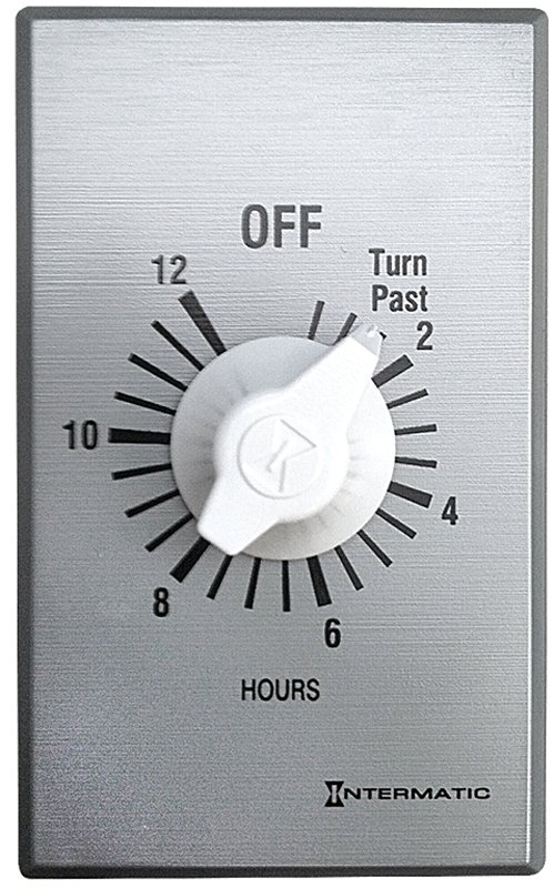 TIMER FAN WHOLE HOUSE 12-HR WH