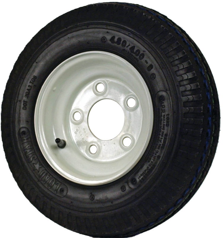 TIRE BIAS 480/4.00-8 5X4-1/2  