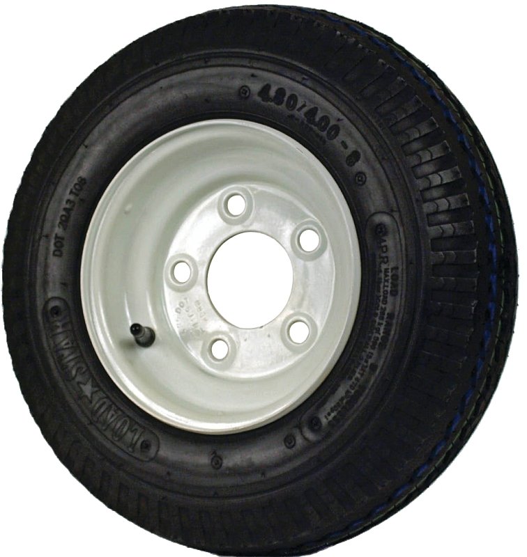 TIRE BIAS 480/4.00-8 5X4-1/2  