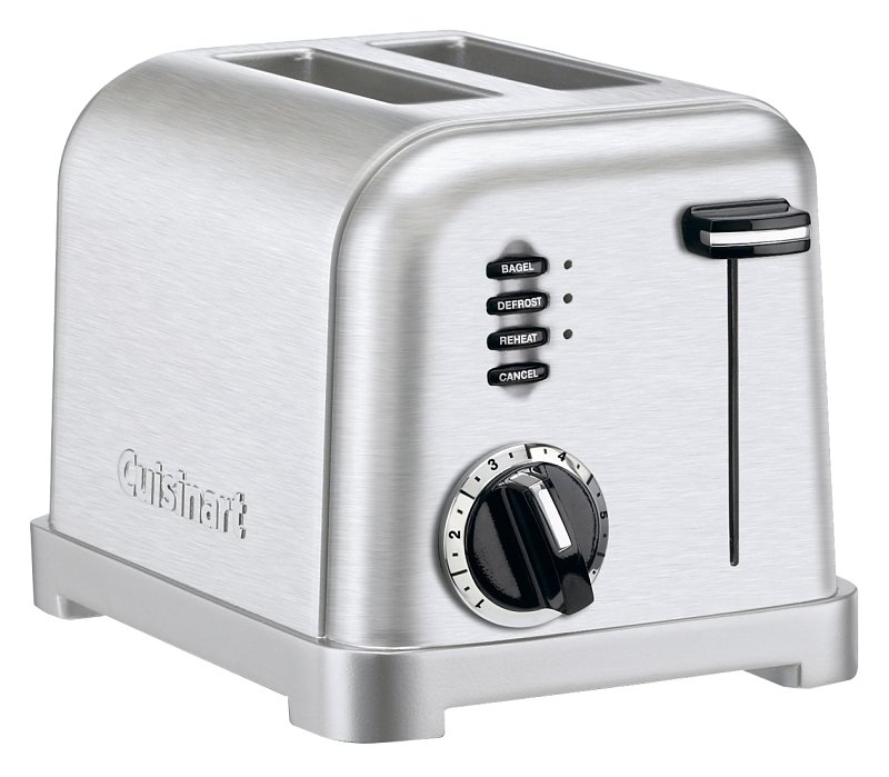 TOASTER 2-SLICE BRSH STNLS STL