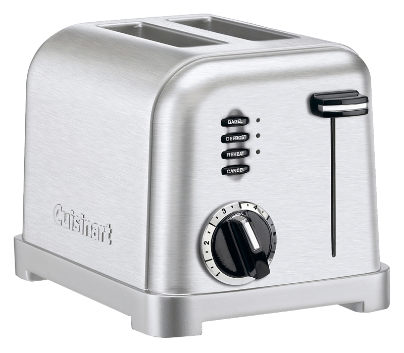 TOASTER 2-SLICE BRSH STNLS STL
