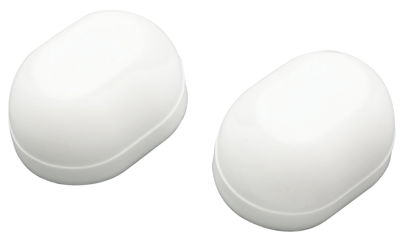 TOILET BOLT CAP OVAL WHITE    