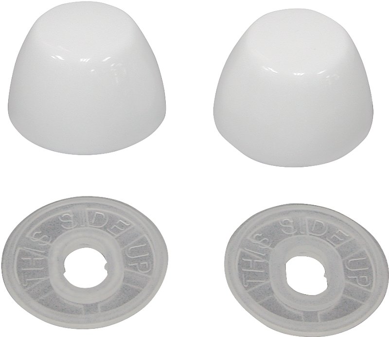 TOILET BOLT CAP ROUND WHITE   