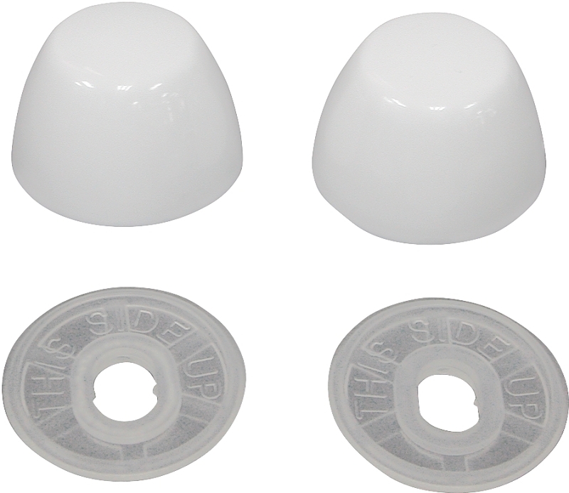 TOILET BOLT CAP ROUND WHITE   