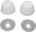 TOILET BOLT CAP ROUND WHITE   
