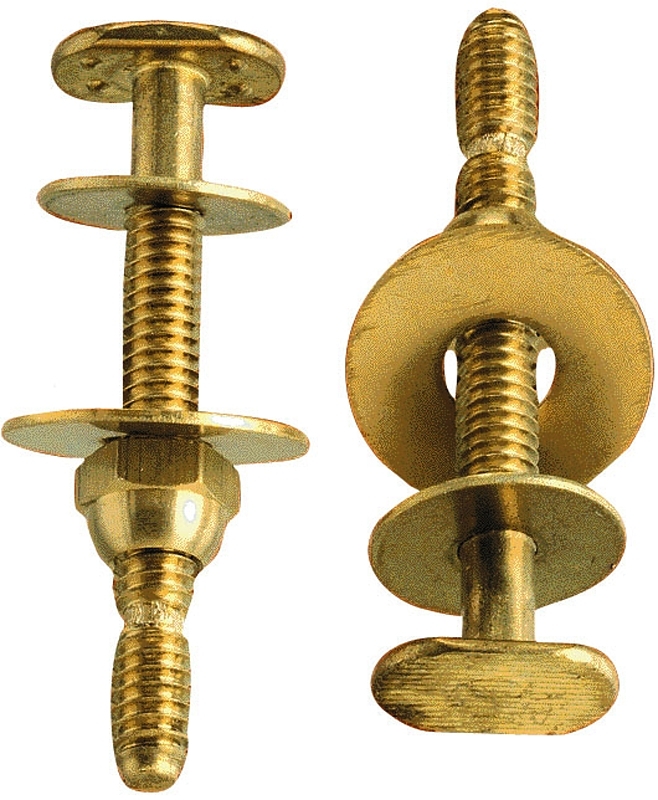TOILET BOLT SET 1/4X2-1/4 BRS 