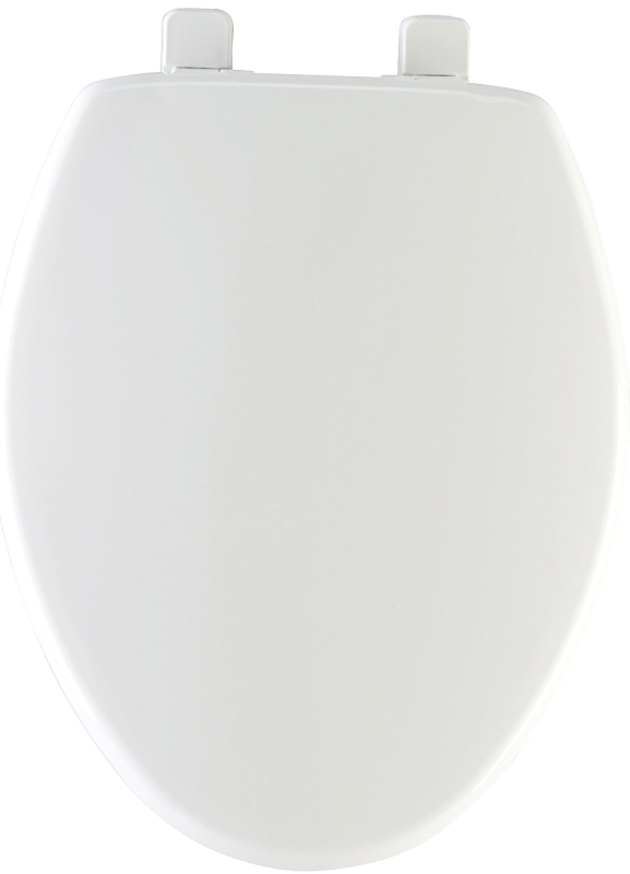 TOILET SEAT ELONG PLSTC WHITE 
