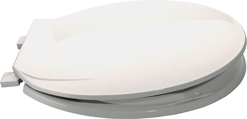 [7665425] TOILET SEAT RND PLASTIC WHITE 