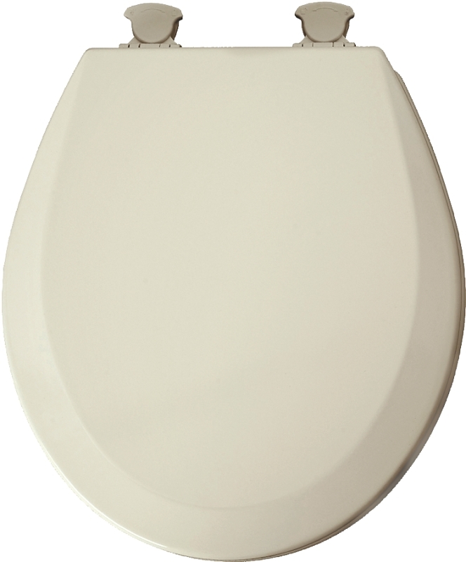 TOILET SEAT RND WOOD BISCUIT  