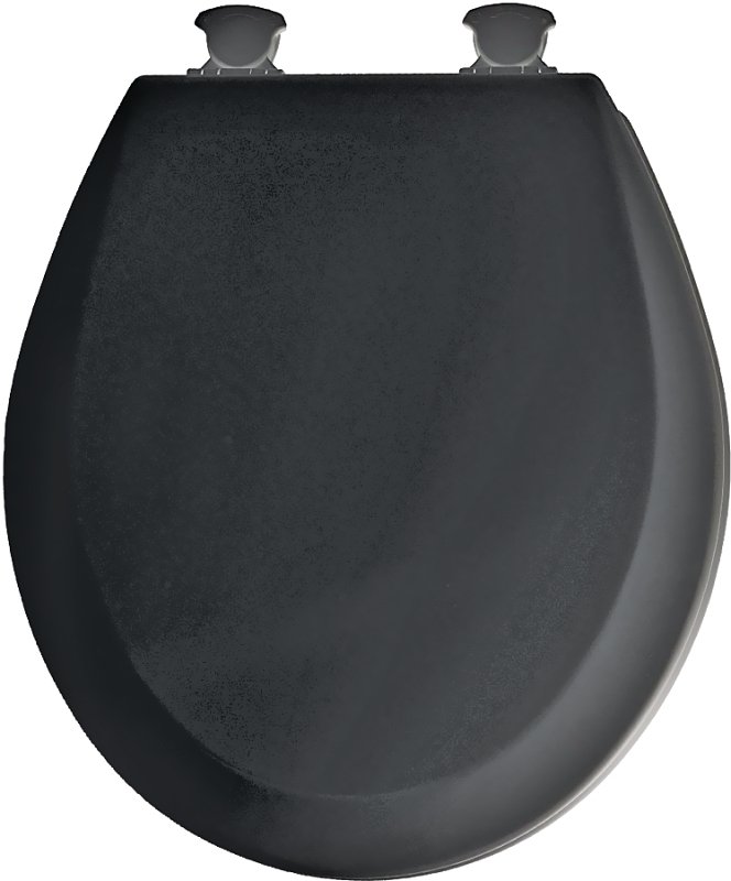 [3060340] TOILET SEAT RND WOOD BLACK    