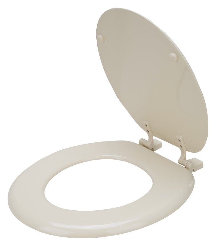 [9935214] TOILET SEAT RND WOOD BONE     