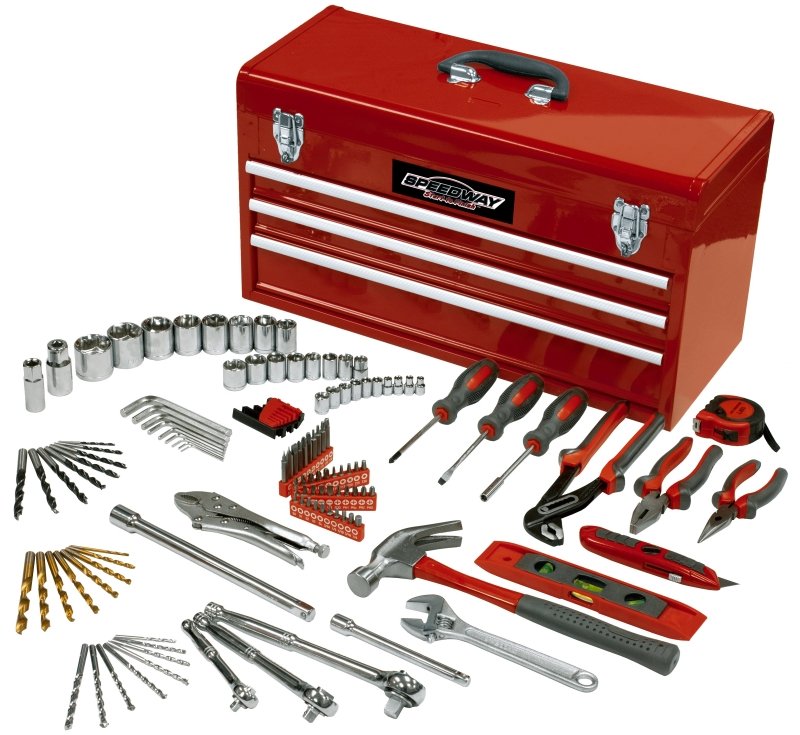 [1204593] TOOL BOX 118PC 3DRW SPEEDWAY  
