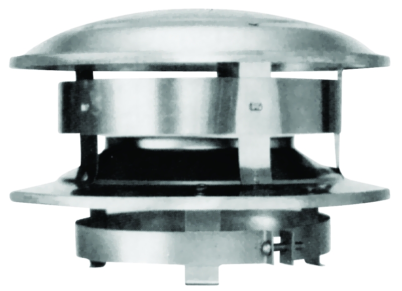 TOP CHIMNEY ROUND DOME 6IN    