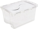 TOTE 48QT CLEAR/BLUE          