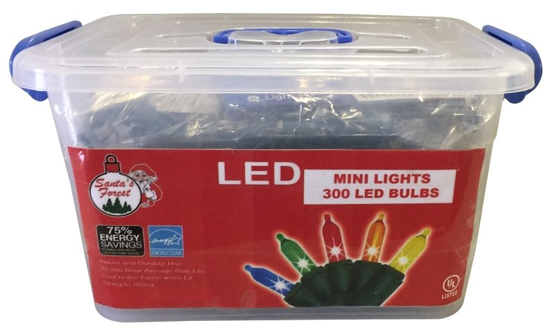 TOTE MINI LED MULTI 300CT     