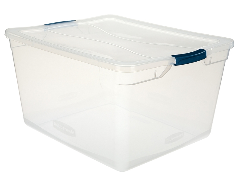 TOTE STOR LATCHING CLEAR 71QT 