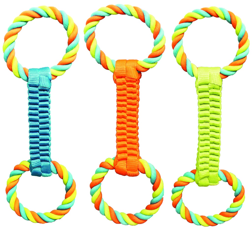 TOY PET TUG BRAIDED NYLON     