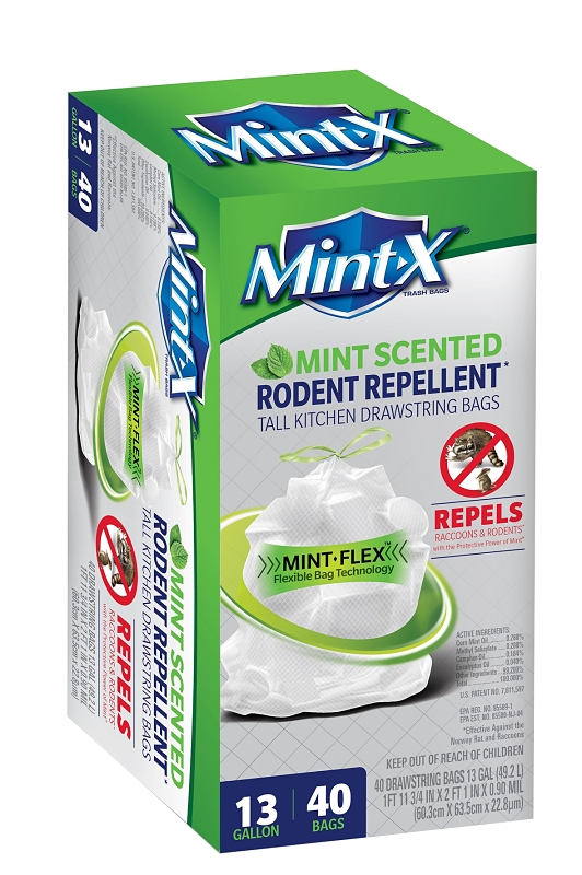 TRASH BAG MINT-X WHITE 13GA   