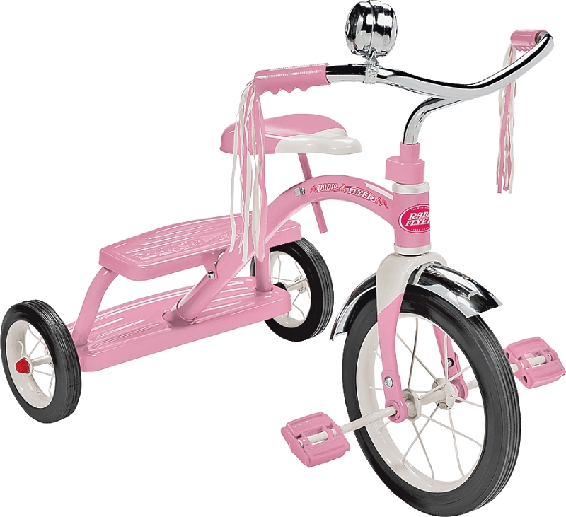 TRICYCLE CHILD CLASC PNK STEEL