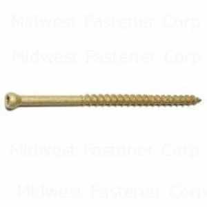 TRIM SCREW TAN NO8 X 3IN      